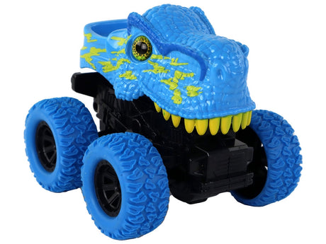 Dinosaurie leksaksfordon T-Rex friktionsdrift blå 12 cm från 3 år