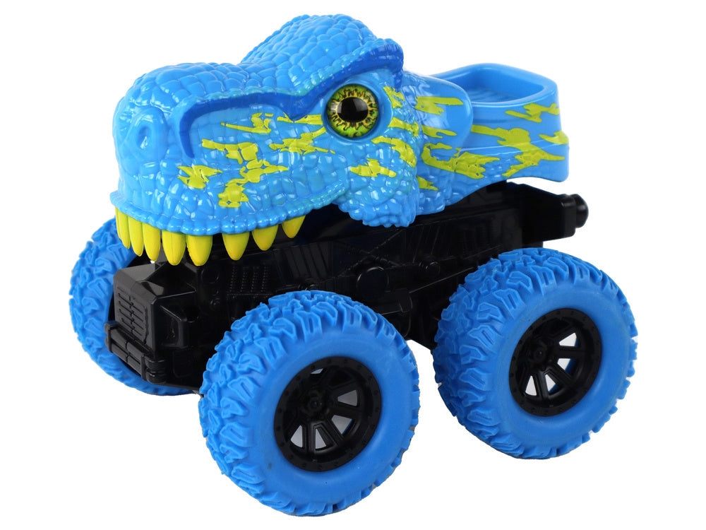Dinosaurie leksaksfordon T-Rex friktionsdrift blå 12 cm från 3 år