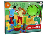 Dinosaurie ringkastningsspel 360° karusell med musik, 5 dinosaurier