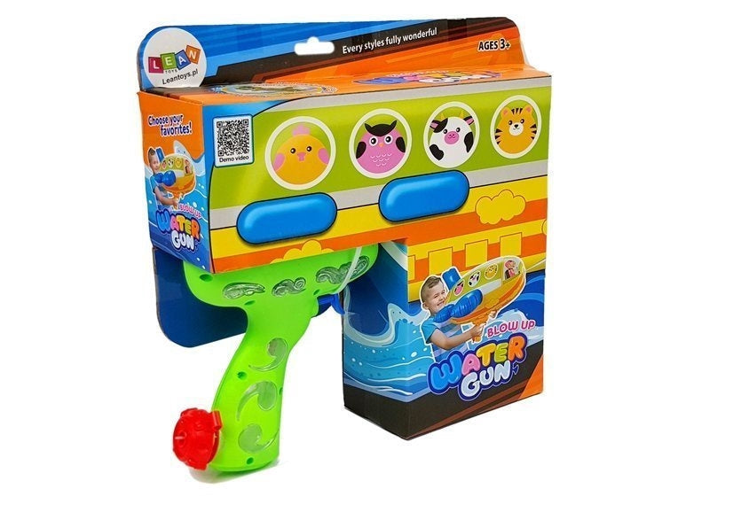 Dinosaurie vattenpistol 60 cm grön/orange, pump, från 3 år