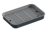 Diskbricka med avrinningsinsats plast 37x24,5 cm grå/vit mix