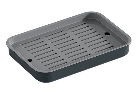 Diskbricka med avrinningsinsats plast 37x24,5 cm grå/vit mix