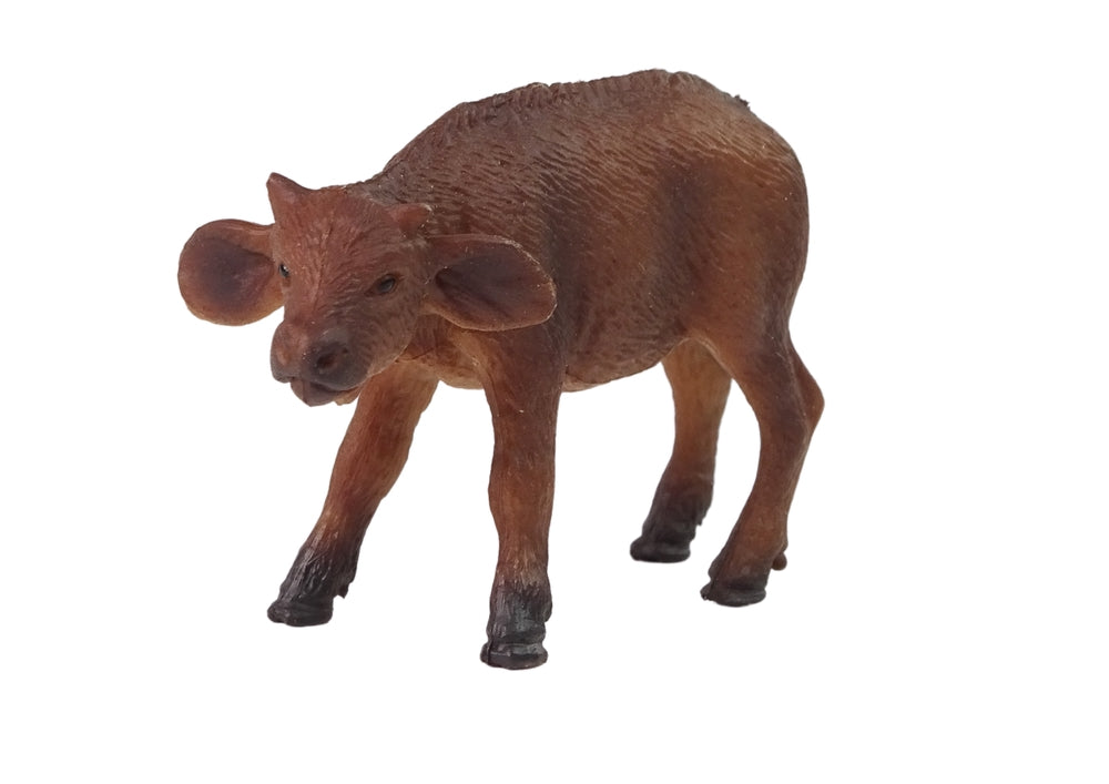Djurfigurer buffel med kalv i hårdgummi 2-pack, 14 cm, 3+ år