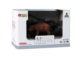 Djurfigurer buffel med kalv i hårdgummi 2-pack, 14 cm, 3+ år