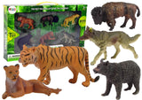 Djurfigurer set 6-pack plast 10 cm, från 3 år (CE/EN71)