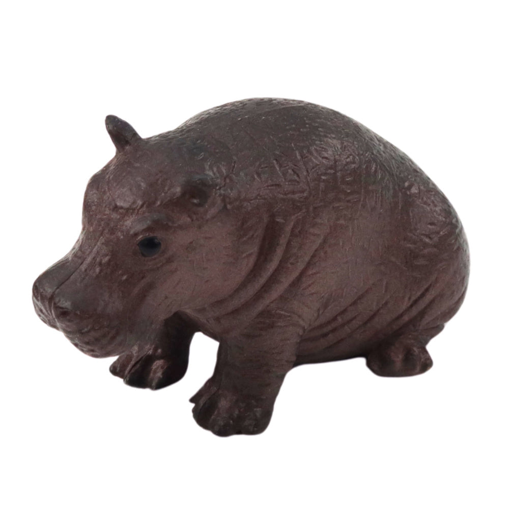 Djurfigurer vilda djur 4-pack plast 6 cm giraff flodhäst schimpans björn