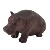Djurfigurer vilda djur 4-pack plast 6 cm giraff flodhäst schimpans björn