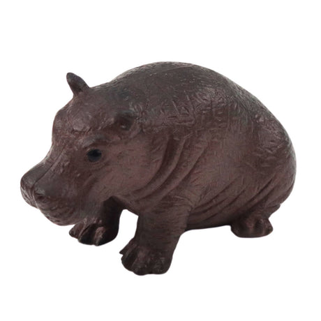 Djurfigurer vilda djur 4-pack plast 6 cm giraff flodhäst schimpans björn