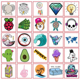 Djurstickers 50-pack vattentäta PVC 3–10 cm för mobil och böcker