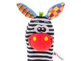 Djurstrumpor baby med skallra 2-pack mjuka polyester CE