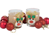Doftljus i glas med renmotiv 2-pack brinntid ca 10 h 6x5 cm