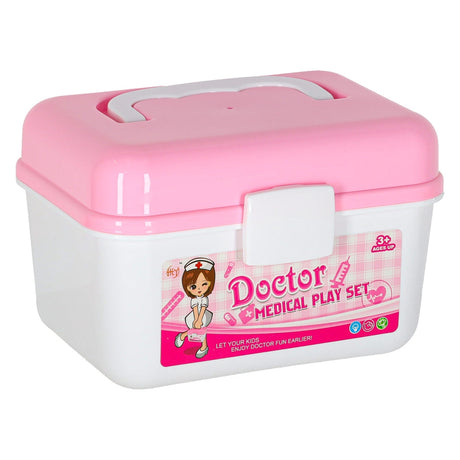 Doktorset i koffert 35 delar med labbrock, ljus/ljud, batterier ingår