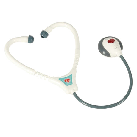Doktorsset för barn med väska, stetoskop med ljud/ljus, termometer