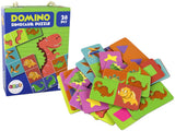 Domino pussel dinosaurier dubbelsidigt 28 bitar 3+ år
