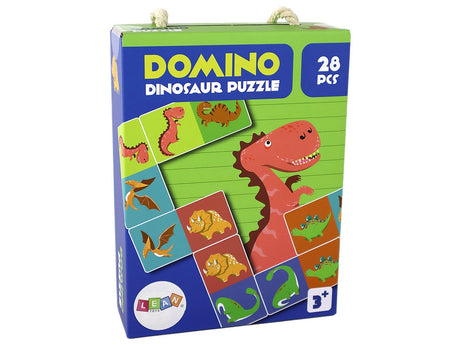 Domino pussel dinosaurier dubbelsidigt 28 bitar 3+ år