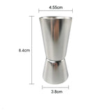 Drinkmått dubbelt mätglas 30/60 ml i stål silver