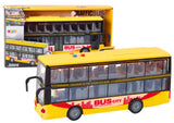 Dubbeldäckarbuss leksak 1:16 28 cm med ljus/ljud friktionsdrift