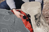 Dubbel luftmadrass 203x152x22 cm med AirCinch-pump och 2-i-1 kudde