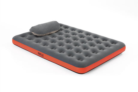 Dubbel luftmadrass 203x152x22 cm med AirCinch-pump och 2-i-1 kudde
