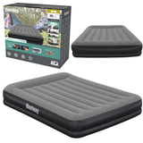 Dubbel luftmadrass 203x152x36 cm TriTech med USB-pump och kudde