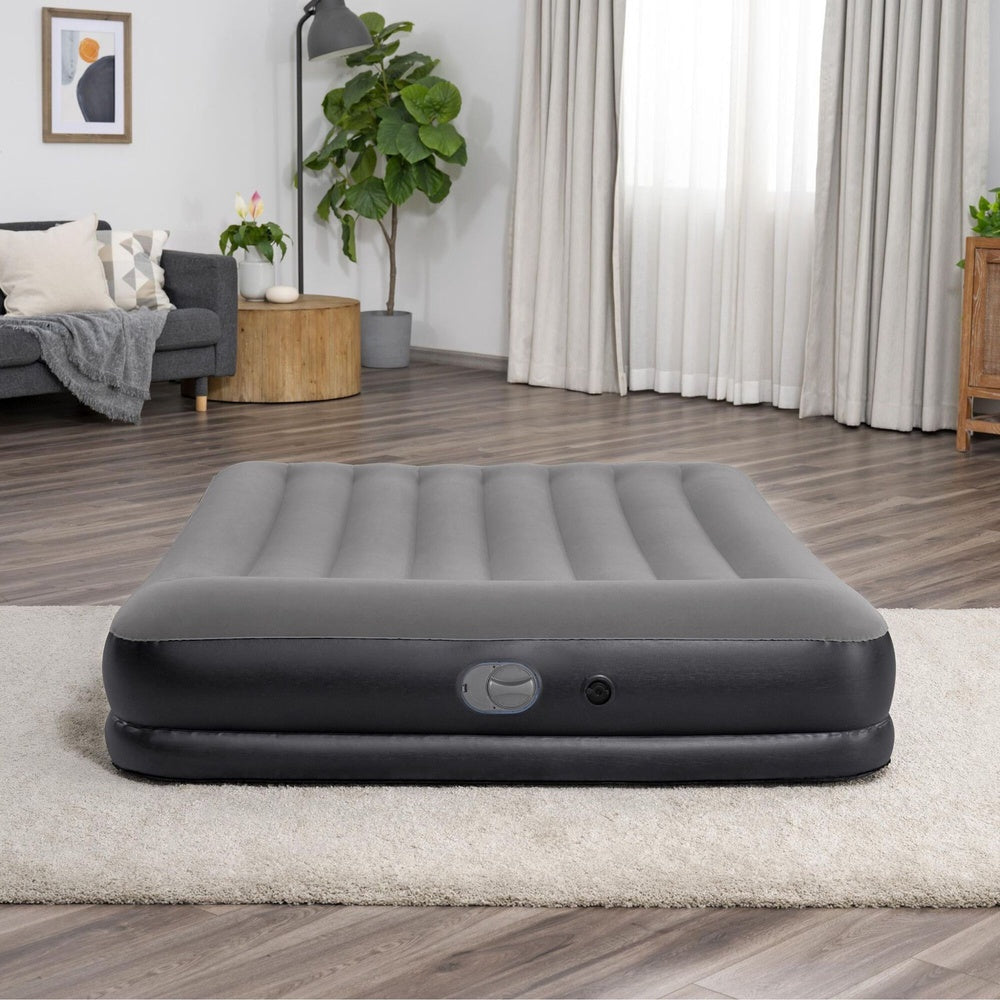 Dubbel luftmadrass 203x152x36 cm TriTech med USB-pump och kudde