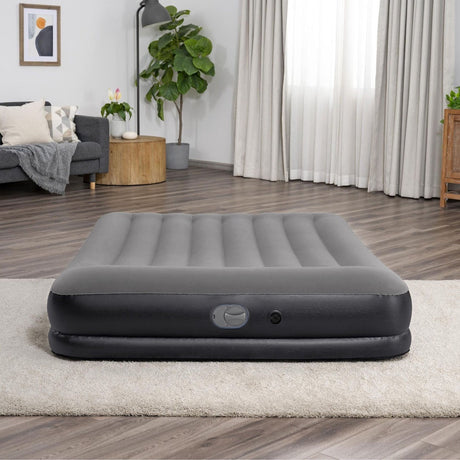 Dubbel luftmadrass 203x152x36 cm TriTech med USB-pump och kudde