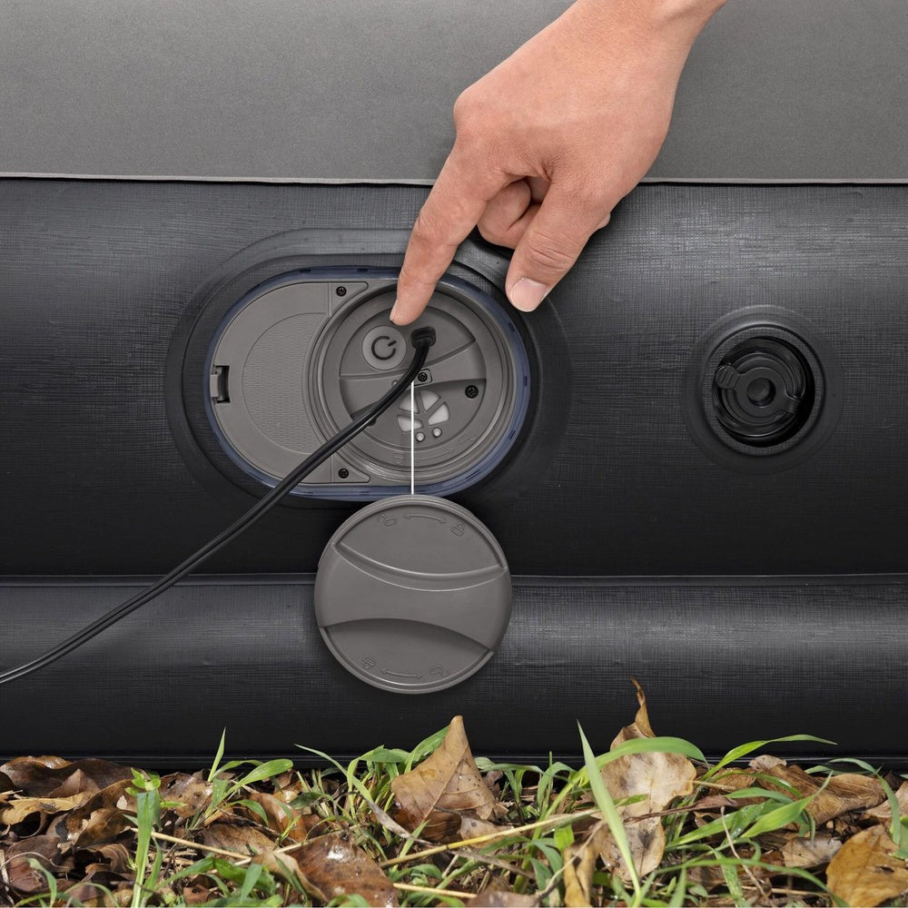 Dubbel luftmadrass 203x152x36 cm TriTech med USB-pump och kudde