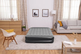 Dubbel luftmadrass 203x152x46 cm med inbyggd 220-240V pump och kudde