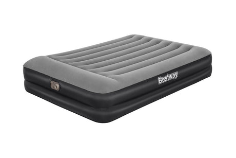 Dubbel luftmadrass 203x152x46 cm med inbyggd 220-240V pump och kudde