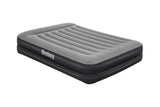 Dubbel luftmadrass 203x152x46 cm med inbyggd 220-240V pump och kudde