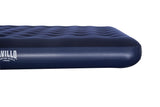 Dubbel luftmadrass 203x183x22 cm PVC med velour, coil-beam
