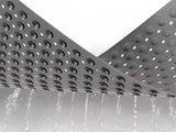 Duschmatta PVC grå 69x35,5 cm halkskydd sugkoppar massage/fottvätt