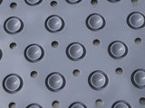 Duschmatta PVC grå 69x35,5 cm halkskydd sugkoppar massage/fottvätt