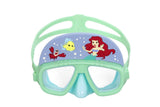 Dykmask barn Ariel-inspirerad med polykarbonatlinsor, 3+