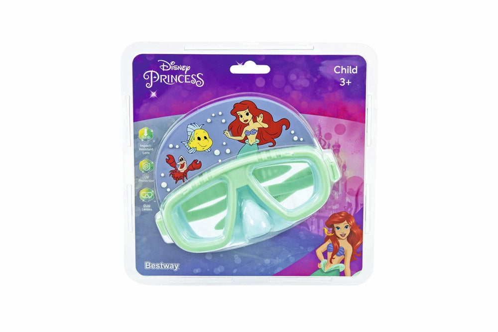 Dykmask barn Ariel-inspirerad med polykarbonatlinsor, 3+