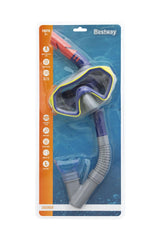 Dykset barn 7+ mask och snorkel UV-skydd anti-inflödesventil latexfri