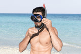 Dykset mask och snorkel 14+ år justerbar rem UV-skydd latexfri