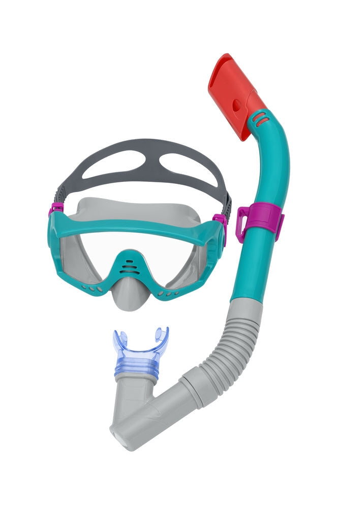 Dykset mask och snorkel för barn 14+ med UV-skydd och justerbart band