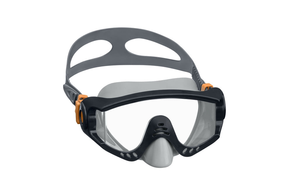 Dykset mask snorkel fenor 41-46, härdat glas, UV-skydd, 14+