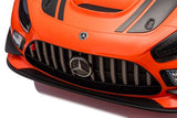 Elbil barn Mercedes AMG GT3 ride-on orange med fjärrkontroll 2.4G