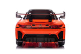 Elbil barn Mercedes AMG GT3 ride-on orange med fjärrkontroll 2.4G