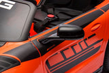 Elbil barn Mercedes AMG GT3 ride-on orange med fjärrkontroll 2.4G