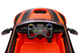Elbil barn Mercedes AMG GT3 ride-on orange med fjärrkontroll 2.4G
