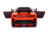 Elbil barn Mercedes AMG GT3 ride-on orange med fjärrkontroll 2.4G