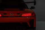 Elbil barn Mercedes AMG GT3 ride-on orange med fjärrkontroll 2.4G