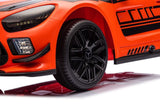 Elbil barn Mercedes AMG GT3 ride-on orange med fjärrkontroll 2.4G