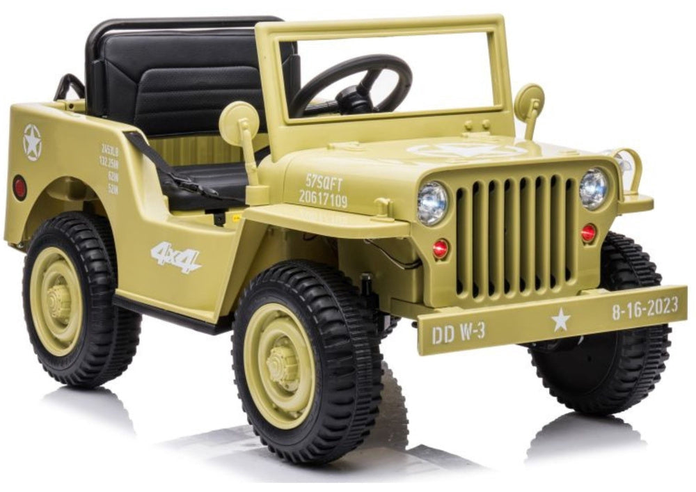 Elbil för barn 4x4 Battery Car JH-103 khaki