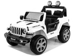 Elbil för barn 4x4 batteridriven vit 122x66,5x43 cm