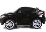 Elbil för barn BMW X6M 12V 2x120W svart med fjärrkontroll