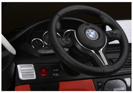 Elbil för barn BMW X6M 12V 2x120W svart med fjärrkontroll